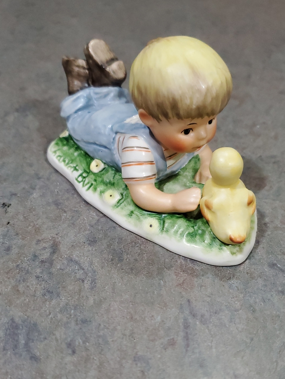 Goebel Boy And Duck Figurine. Charlet + Bvi